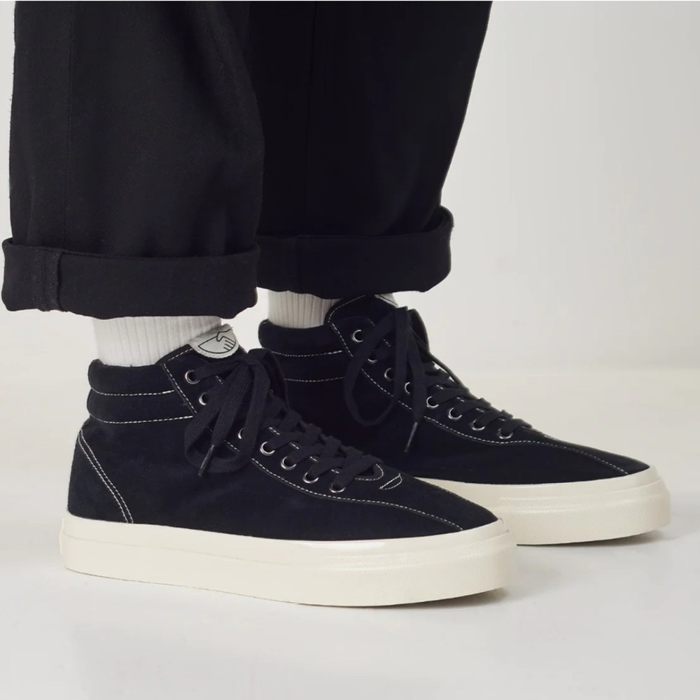 Stepney Workers Club Varden Black Suede Sneakers